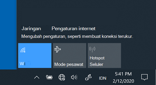 Pengaturan jaringan di Windows 10
