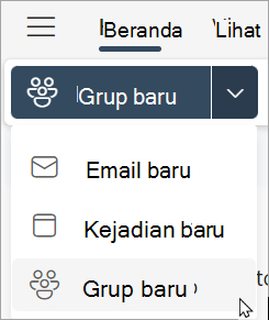 Dari pita, pilih grup baru > grup baru