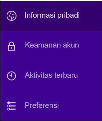Ubah pengaturan keamanan akun Yahoo