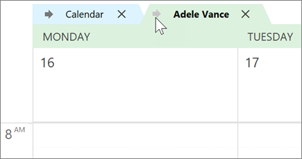 Kalender yang disaluti di Outlook