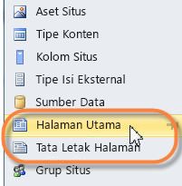 Halaman master SharePoint 2010