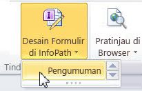 Formulir daftar InfoPath untuk SharePoint