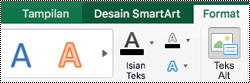 Tombol Teks Alt untuk grafik SmartArt di Excel untuk Mac