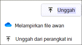 Gunakan tombol unggah untuk memilih file lokal untuk dirujuk.