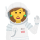 Emotikon astronaut wanita