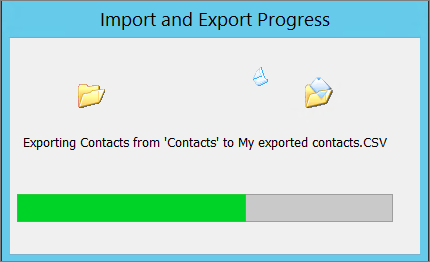Gambar kotak kemajuan ekspor.