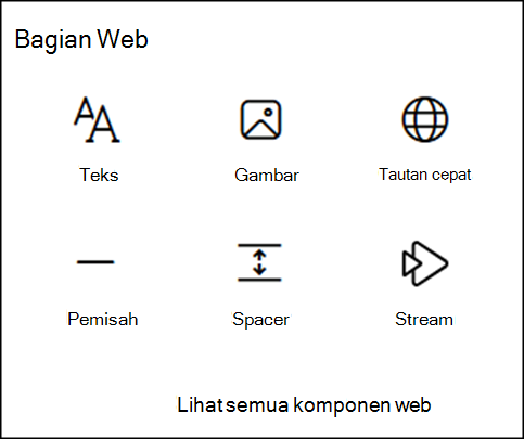 Komponen web dalam kotak alat