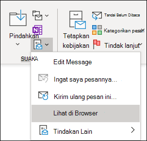 Anda bisa membuka pesan yang sudah ada di Internet Explorer.