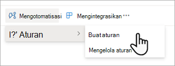 Buat aturan untuk mengotomatisasi daftar di SharePoint.