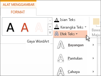 Memformat teks