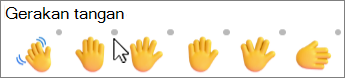 Emoji dengan titik abu-abu untuk mengubah warna kulit.