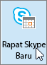 Outlook, tombol Rapat Skype Baru