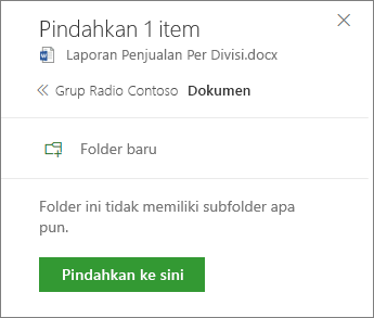 Membuat bidang folder dengan kotak centang yang disorot