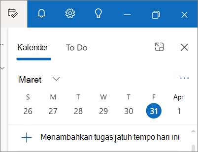 Hari Saya di Outlook untuk Windows yang baru