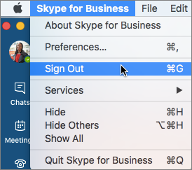 mac options skyp for business