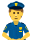 Emotikon perwira polisi laki-laki