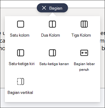 Daftar tipe bagian