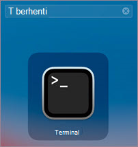 Ikon terminal untuk MacOS