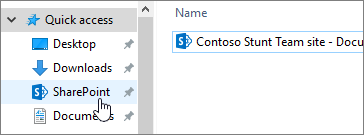 Menyinkronkan folder SharePoint di PC Anda dengan SharePoint dipilih