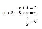 Gambar yang memperlihatkan versi array persamaan yang diatasi.