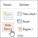 Tombol slide baru