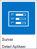 Ikon aplikasi survei disertakan dengan SharePoint