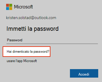 Immagine password dimenticata