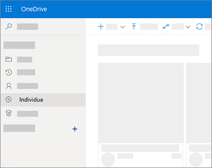 Screenshot della visualizzazione Scopri in OneDrive for Business