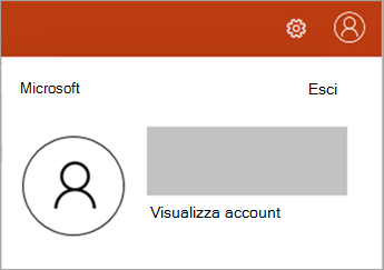 Screenshot della finestra Gestione account per un account aziendale o dell'istituto di istruzione