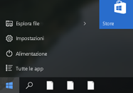 Barra delle applicazioni di Windows con icone non associate