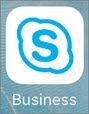 Icona di Skype for business per iOS app