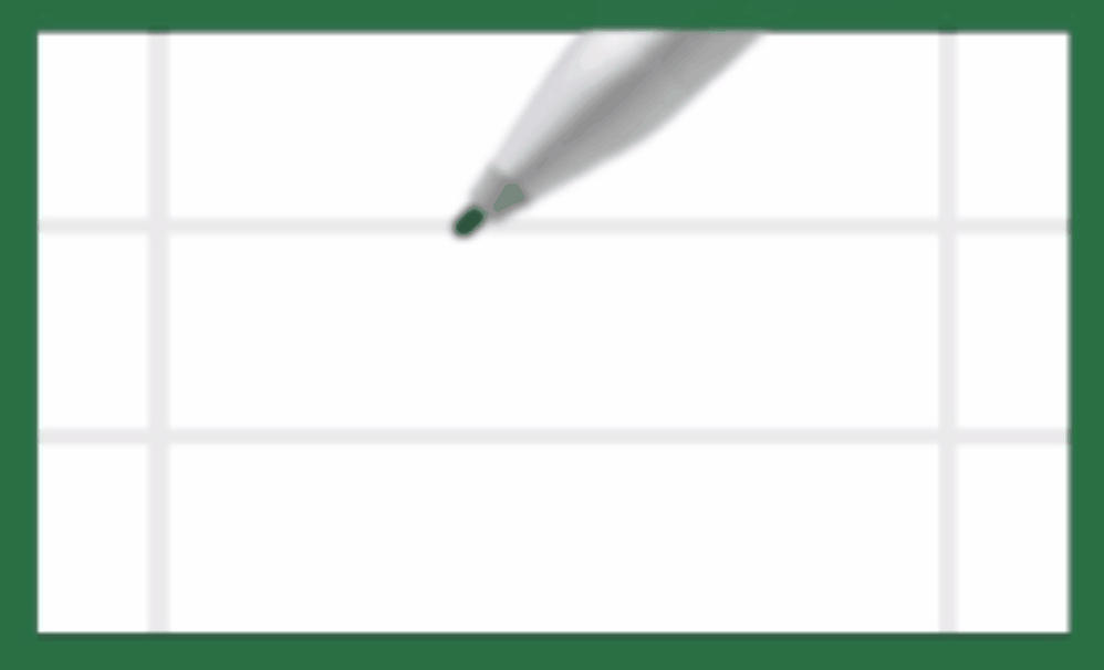 Scrittura a penna di Excel