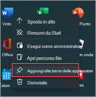 Come aggiungere un elemento menu Start alla barra delle applicazioni di Windows 11.