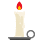 Emoticon a candela