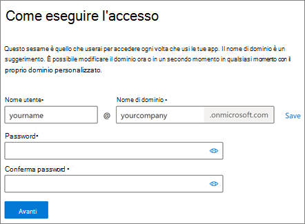 Come eseguire l'accesso e creare un account in Microsoft 365 per le aziende