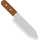 Emoticon con coltello da cucina