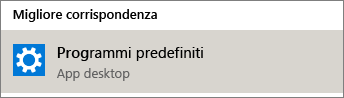Programmi predefiniti in Windows