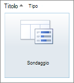 Icona Sondaggio di SharePoint 2010