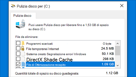 Svuotare cache del PC in Windows 10 e pulizia file temporanei 