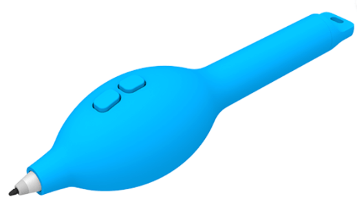 Si tratta di una penna Microsoft facoltativa o di una presa della Penna per Surface. Ha una forma a forma di lampadina ovale con pulsanti.
