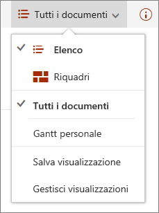 Menu Visualizzazioni in Microsoft Edge