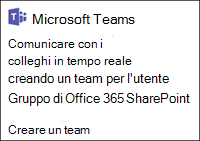 Creare un team Microsoft