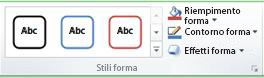 Immagine della barra multifunzione di Excel