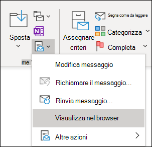 È possibile aprire un messaggio esistente in Internet Explorer.