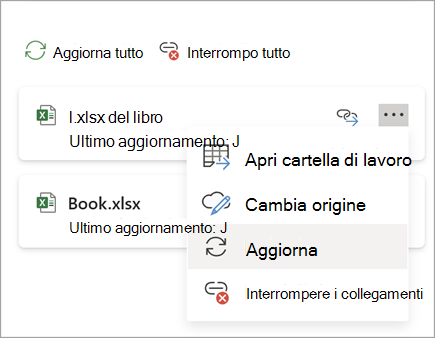 Screenshot del pulsante Aggiorna collegamento one.png