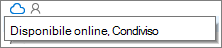Icona di stato del file desktop di OneDrive con descrizione comando