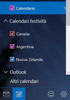 Aggiungere un calendario delle festività in Windows 10