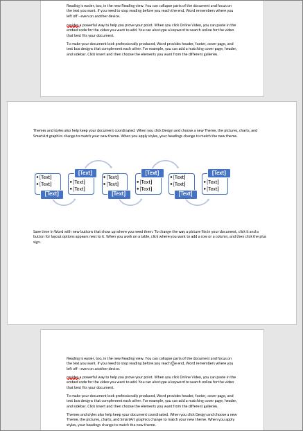 Una pagina con orientamento orizzontale in un documento con orientamento verticale consente di adattare elementi di grandi dimensioni, come tabelle e diagrammi alla pagina