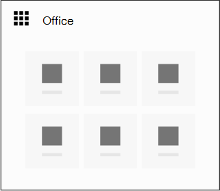 Icona di avvio delle app di Office
