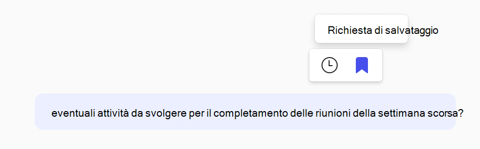 Screenshot che illustra come salvare un prompt.